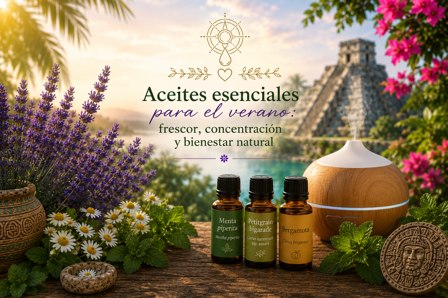 Aceites esenciales para el verano: frescor, concentración y bienestar natural