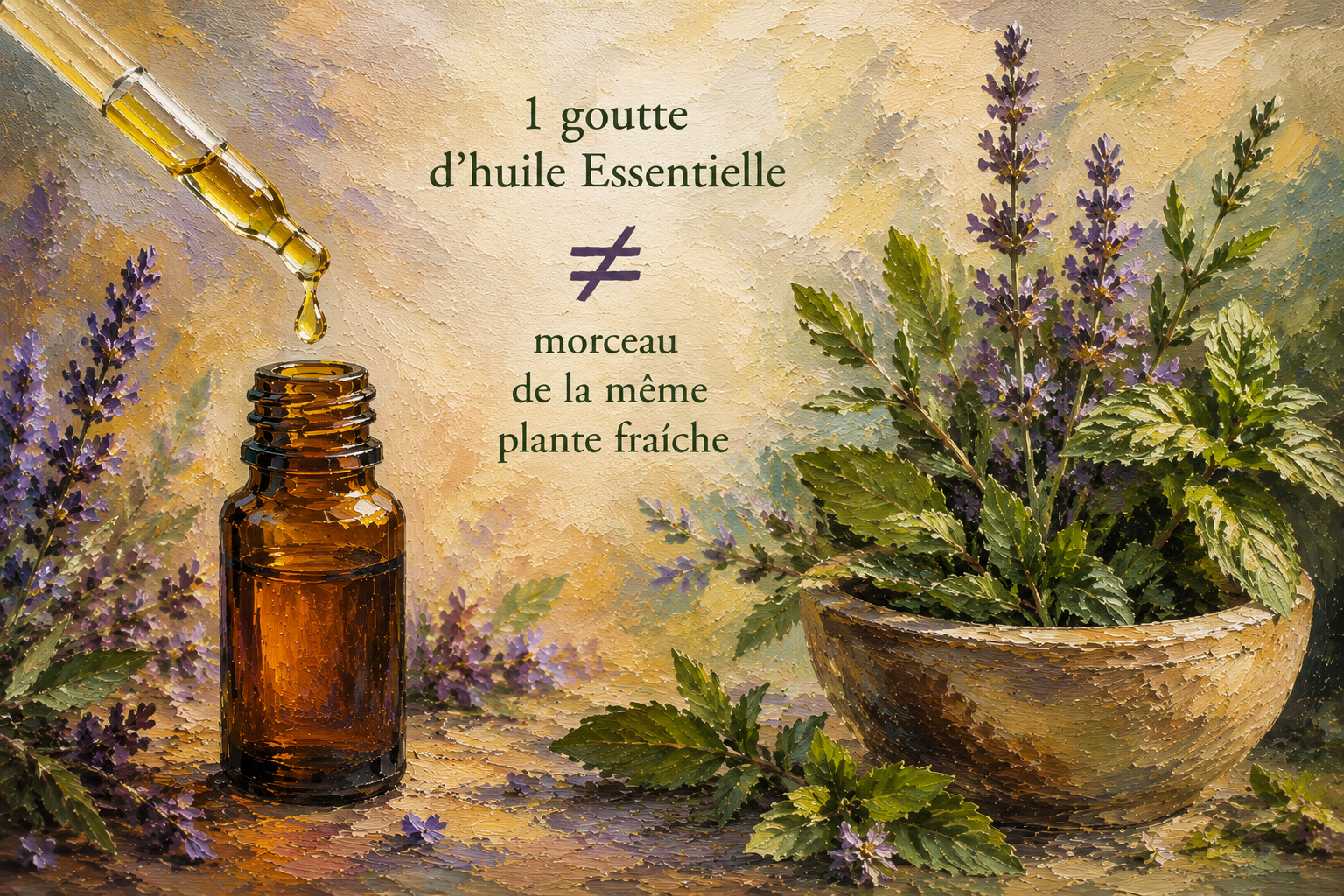 Pourquoi cuisiner avec une plante n'est-il pas la même chose que cuisiner avec son huile essentielle ?